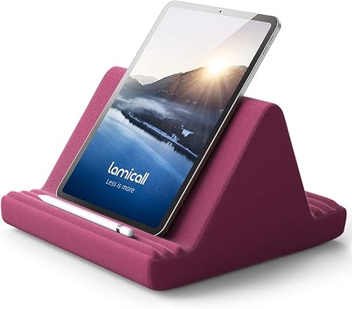 Miniatura 15 de Lamicall - Soporte de almohada suave para tablet, almohadilla suave para el regazo con 6 ángulos de visión, para iPad Pro 9.7, 10.5, 12.9 Air Mini 4