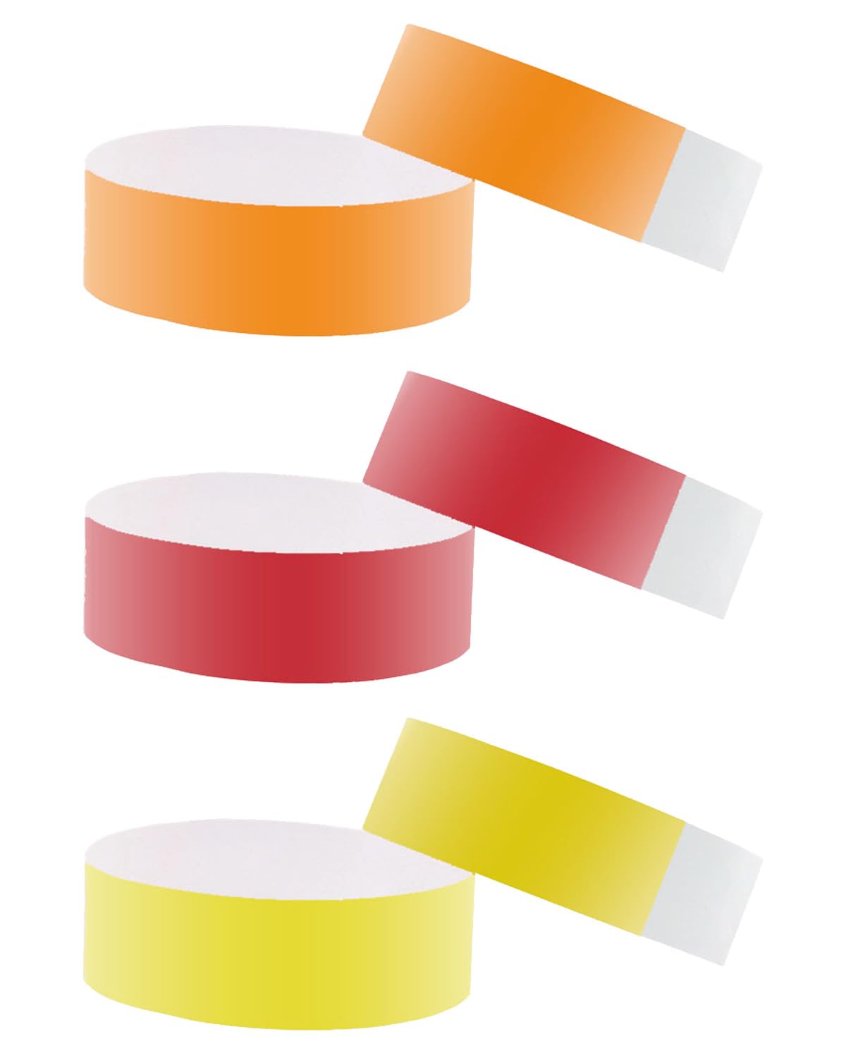 300 PCS Concert Accessories, Paper Wrist Band for Events, Paper Wrist Band, Neon Band, Paper Wristbands Arm Bands, Party Wristbands Party Waterproof Hand Bands, Fluorescence (Red Orange Yellow)