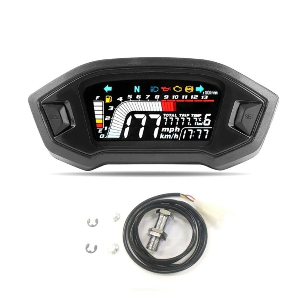 Indicateur Tachymètre Numérue Compteur De Vitesse De Moto Compteur Kilométrique Tachymètre Jauges De Compteur De Vitesse Installation Simple Adapté pour MSX125