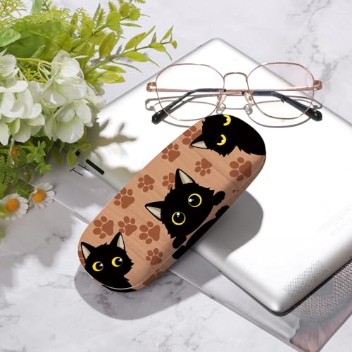 Image of Glasses Case Hard Shell,Portable Protective Eyeglasses Case, Eyeglass Holder Box with Cleaning Cloth, for men women