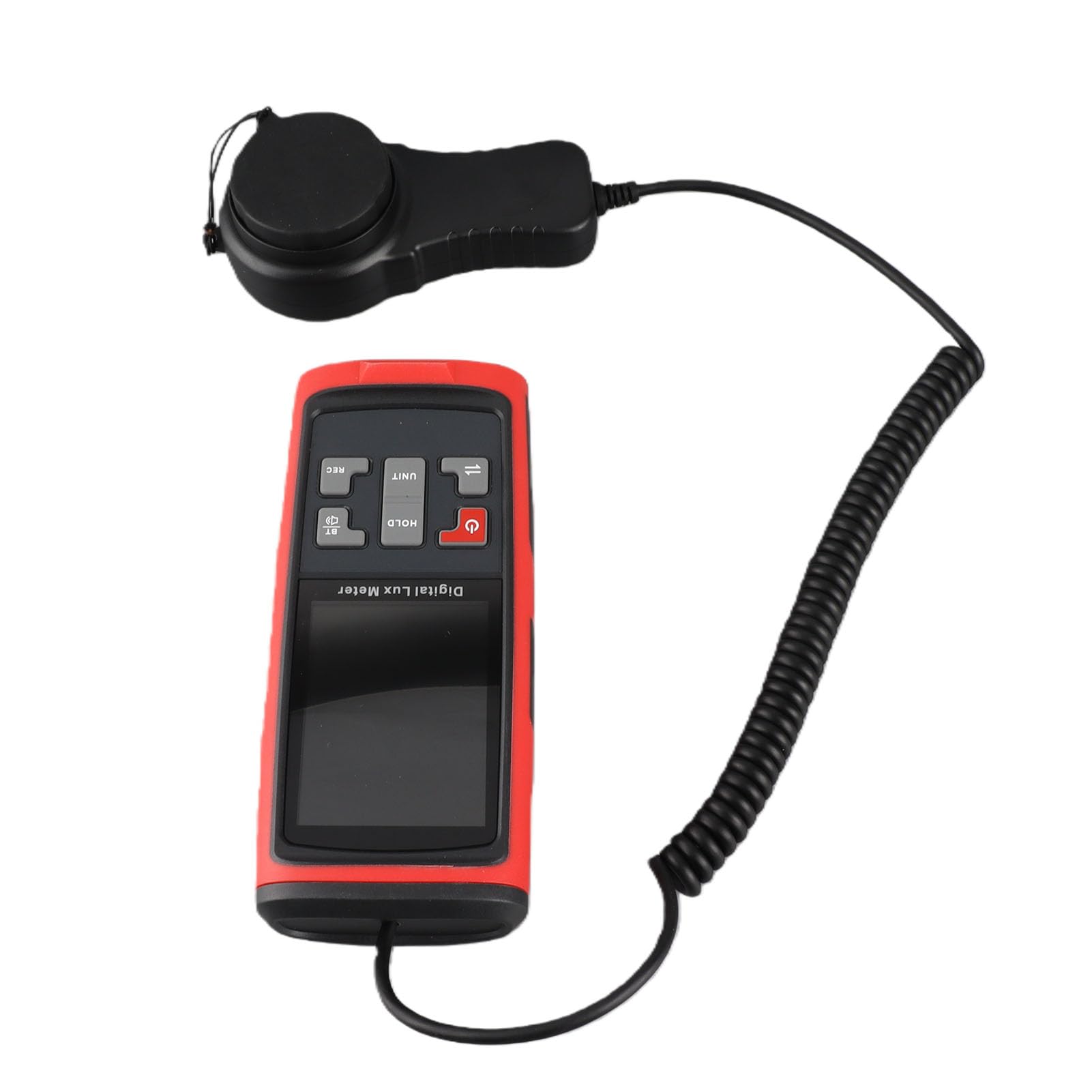 LiebeWH Fotometer Luxmeter Handmessgerät Beleuchtungsstärkemesser 0-200000Lx mit 270° Drehbarem Sensor Datenaufzeichnung & Temperatur für Zuhause Büro Garten Pflanzenpflege