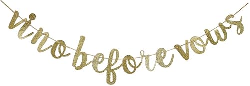 Cartel de vino antes de los votos, suministros de decoración para despedida de soltera/compromiso/despedida de soltera