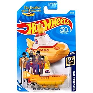 Hot Wheels 2018 50th Anniversary HW Screen Time The Beatles Yellow Submarine 26/365 - Les Beatles, Paul McCartney, John Lennon, RIngo Starr, George Harrison