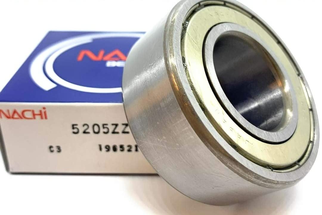 Nachi 5205ZZ Double Row Shielded Angular Contact Bearing 5205-ZZ