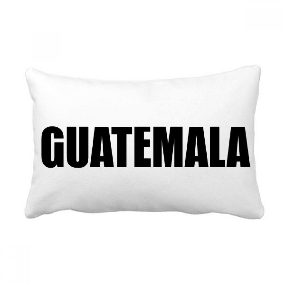 Coussin Guatemala cadeau idéal oreiller lombaire décoratif pour canapé noir multicolor