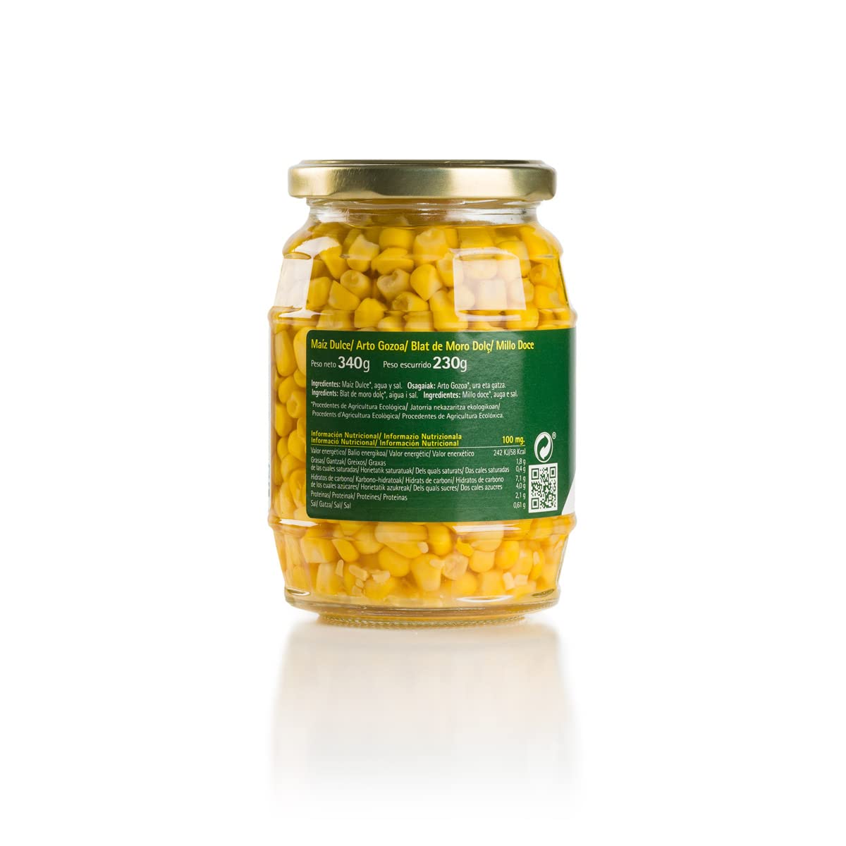 Ekolo Maíz Dulce Bio, 6 Tarros, 340g 2040g