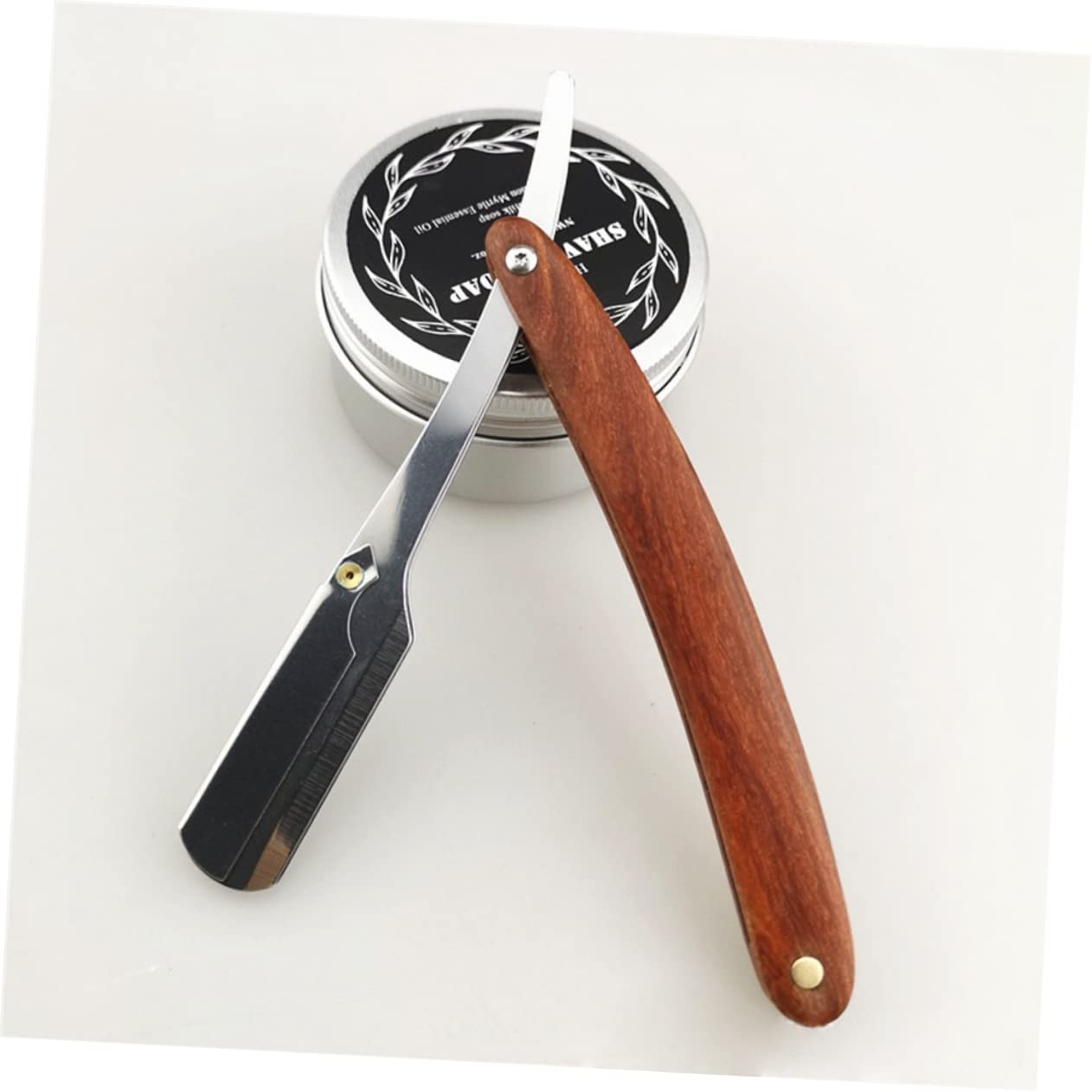 MERRYHAPY 1pcs Chic Straight Razor for Men Vintage Manual Shaver for Barber Shops and Hair Salons for Precise Shaving of Beards and Hair Easy Use Design Razor Holder