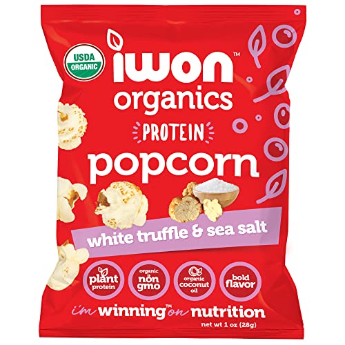 white truffle & sea salt protein popcorn