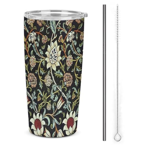 Ԃ̃Jbv William Morris ԕ Xg[&Xg[uVt }OJbv R[q[Jbv 600ml RrjJbv ^u[ XeX ۗ ۉ ԗp Wt ^  e  LN^[ lC v[g