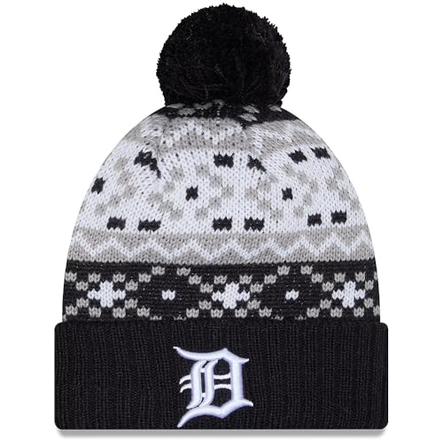 Bonnet Detroit Tigers New Era bleu pour affronter l'hiver au chaud