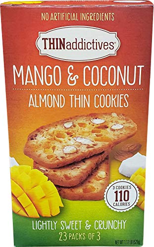 Thin Addictives Mango Coconut Thins (1.17 Lbs), 1.17 lb by THIN Addictives
