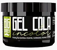 Gel Cola Big Barber 300g Incolor Fixação Extra Forte