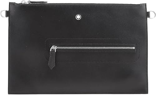 Montblanc Bolsa suave Meisterstuck Selección de cuero negro, Negro -