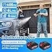 Portable Cordless Pressure Washer, 600 PSI 21V Rechargeable Two Batteries Powered Pressure Washer,6-in-1 Nozzle with Standard Nozzle for Car Floor Wall Fence Cleaning