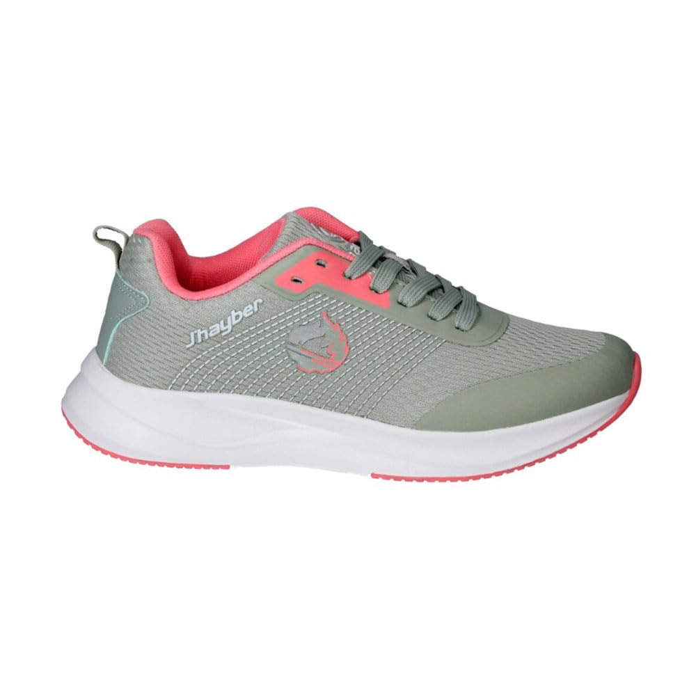 J´HAYBER - J’hayber ZS450983 Zapatillas Deportivas Mujer, Zapatillas Running y Fitness, Ligeras y Transpirables, Suela con Amortiguación, Cómodas para Deporte, Caminar y Uso Diario, Verde y Rosa para: