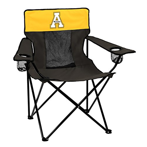 Logo Brands Collegiate Appalachian State Mountaineers Elite Chair, Black, Adult