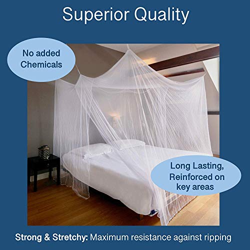 Image of Divayanshi Luxury Mosquito Net for Bed Canopy, Large Tent Double to Queen, Camping Screen House
