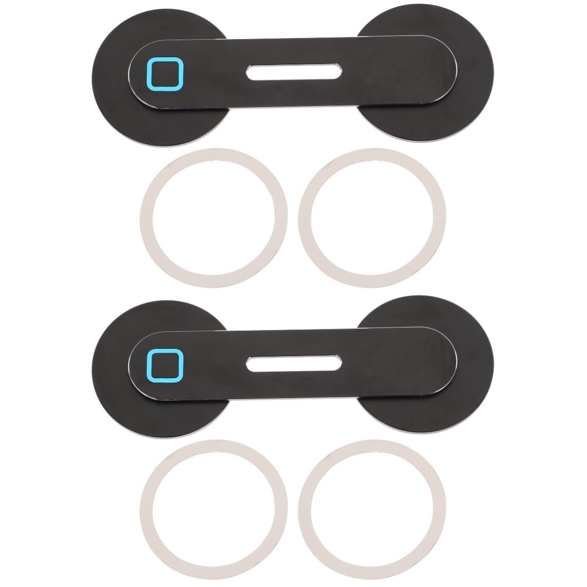 OSALADI 2pezzi Supporto Magnetico Per Smartphone e Laptop Lega Di Alluminio Design Compatto e Portatile Per Auto e Uso Domestico