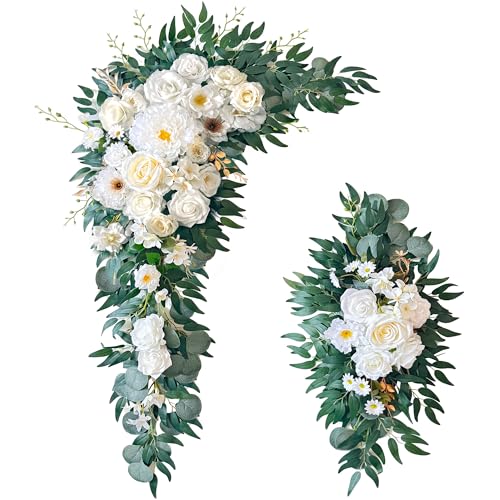 NanMeHeer 40 inch 2 Pack Faux Wedding Arch...