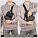 Bag Factor Premium Discreet Tactical CCW Sling Bag - Concealed Carry Crossbody Chest Pack EDC (Black, Small)