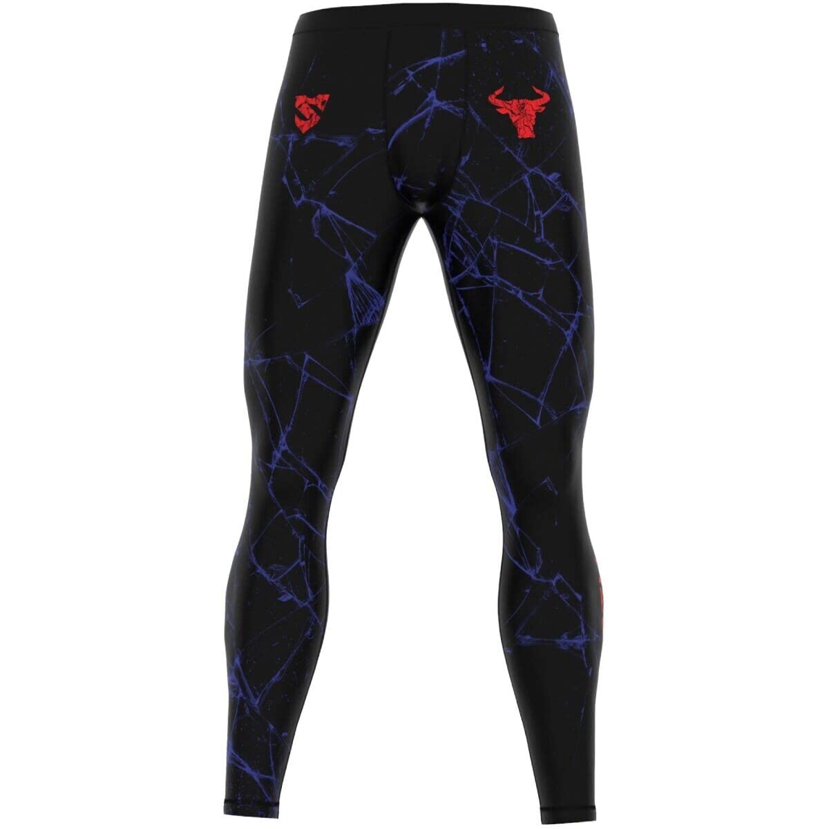 SMMASH Kompressionshose Herren Laufhose Lang Funktionshose Leggings Sportleggings Für Männer Atmungsaktiv Second Skin Technologie Running Hose Sporthose