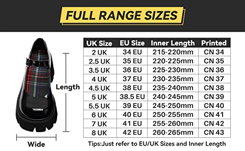 Piattaforma robusta da donna Mary Jane Shoes