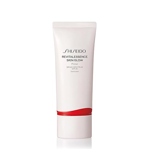 Shiseido RevitalEssence Skin Glow Primer SPF 25 - Brillo instantáneo, imprimación de hidratación 24 horas - 1.0 fl oz - Amplio espectro SPF 25 - No