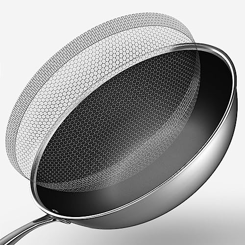 Wok de acero al carbono con tapa y antiadherente miniatura 6