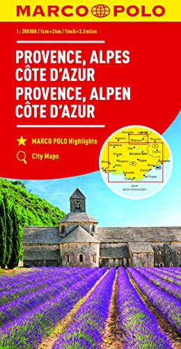 Provence, Côte d'Azur, Rhône-Alpes 1 : 300 000