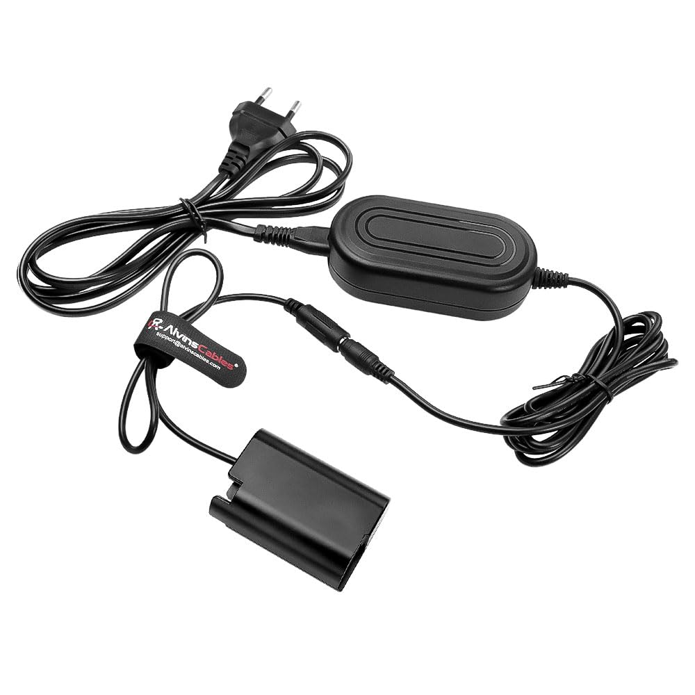 Alvin's Cables DMW-DCC17 DMW-BLK22 - Cargador de corriente alterna para cámara Panasonic Lumix GH5II GH6 GH7 G9II S1II S1IIE S1RII S5 S5II S5II S5IIX S9 S5M2 S5M2X GH5M2 (3,4 m)