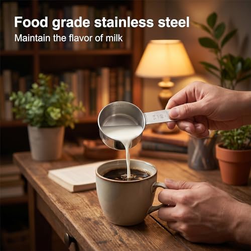 2 Piezas Vaso Medidor 60 ml Acero Inoxidable miniatura 5