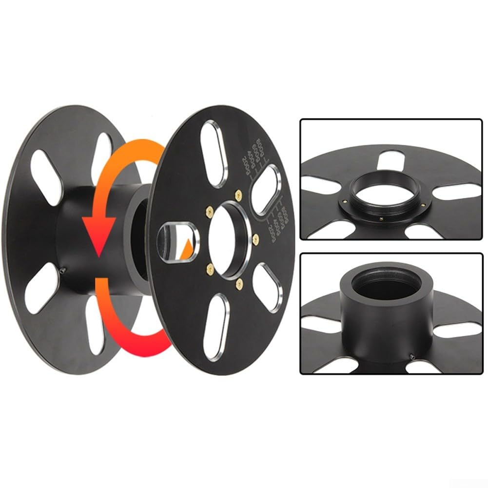 Bobina de filamento reutilizable, 1 paquete de aluminio vacío para carrete de impresora 3D, diseño desmontable resistente al calor para recambios PLA ABS, compatible con Bambu Lab