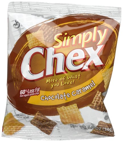 General mills sales, inc - simply chex chocolate caramel flavor 1.2oz (016000145016)