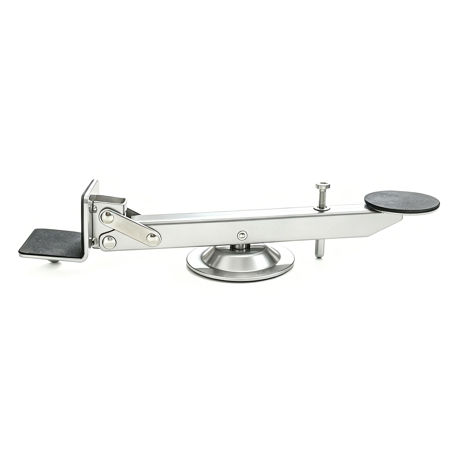 Tsophreniq Silver Carbon Steel Foot Pedal Door Lifter With Height Limiter Device And Antislip Design For Secure Lifting Various Door Security Pad