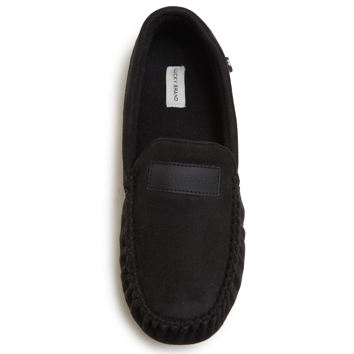 Lucky BrandMens Micro-Suede Moccasin Loafer Slippers