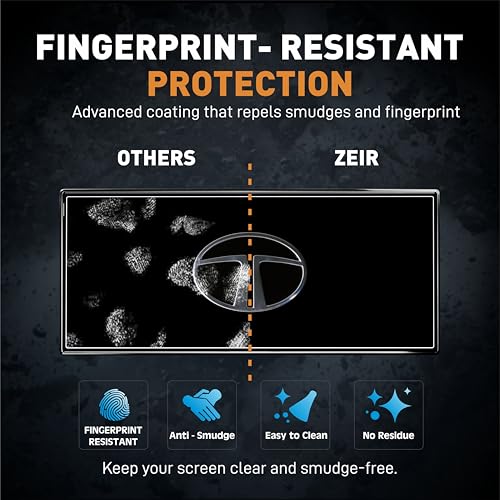 Image of ZEIR [2 PACK Screen Protector Compatible with Tata Sierra 2025 Facelift | 10.25-Inch Infotainment & Steering Cluster Guard For TataSierra Pure, Pure+ & Adventure Accessory [Not Tempered Glass]