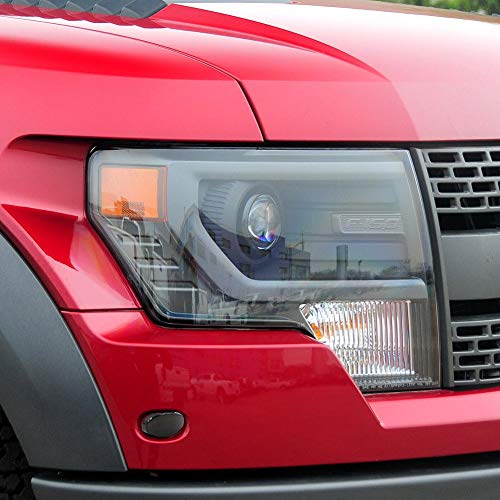 LED Side Marker Lamps for 2010-2014 Ford F150 SVT Raptor Pick Up Front Fender Flare Side Marker Lights F-150 Smoked Lens White LED Turn Signal Light Kits - Thumbnail 6