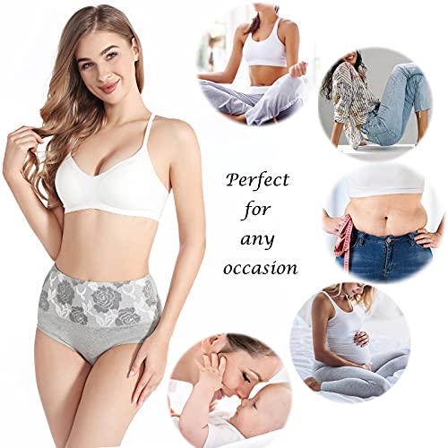 Kinyanco High Waist Tummy Control Panties for Women, Cotton Underwear No Muffin Top Shapewear Brief Panties4