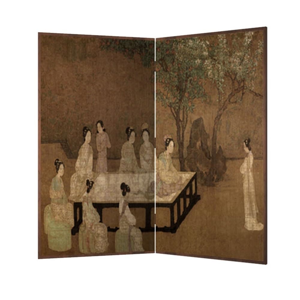 Privacy Screen Floor-standing Screen Partition Home Living Room Porch Office Tea Room Retro Background Wall Privacy Screen Room Divider