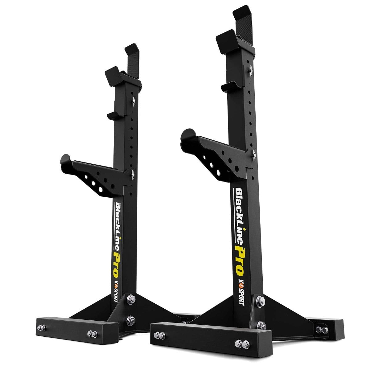 K-Sport: Supporto per bilanciere rinforzato regolabile fino a 350 kg, supporto professionale per allenamento muscolare efficace, supporto regolabile in altezza, supporto per squat