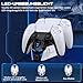 PS5 Controller Ladestation, PS5 Zubehör mit Cooles Aussehen für DualSense PS5 Controller, Ladestation für PlayStation 5/Edge Controller-Taschen