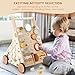 Pithfor Wooden Baby Walker, Baby Push Walker with Activity Center for Girls Boys, Montessori Push Walker Toys for Babies Learning to Walk, Sit-to-Stand, for 10-12 Months 1 2 3 Years Old