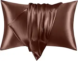 1 fronha de cetim para cabelo e pele, fronhas macias e sedosas com fecho de envelope, presente para mulheres e homens