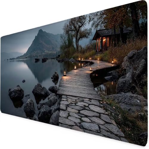Grand tapis de souris montagne 800x400 pour organiser votre espace télétravail