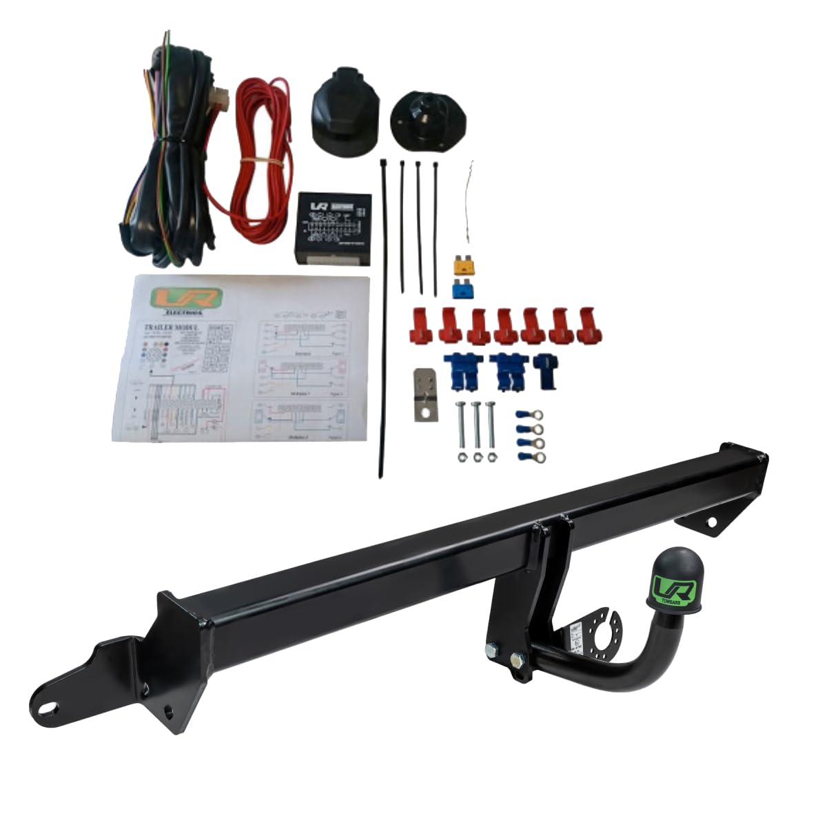 UmbraRimorchi Enganche de Cisne Fijo+7 Pin Cableado Compatible con Citroen