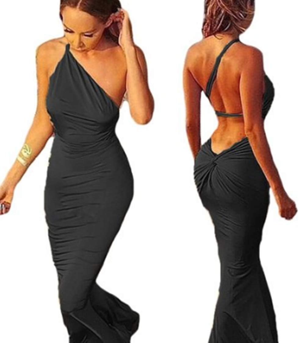 New2World Sexy Women Deep V Neck Backless Evening Party Club Maxi Dress