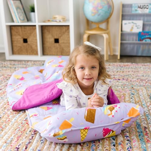 Image of Wildkin Kids Original Nap Mat - Cozy Kids Sleep Mat with Pillow, ideal for School & Travel