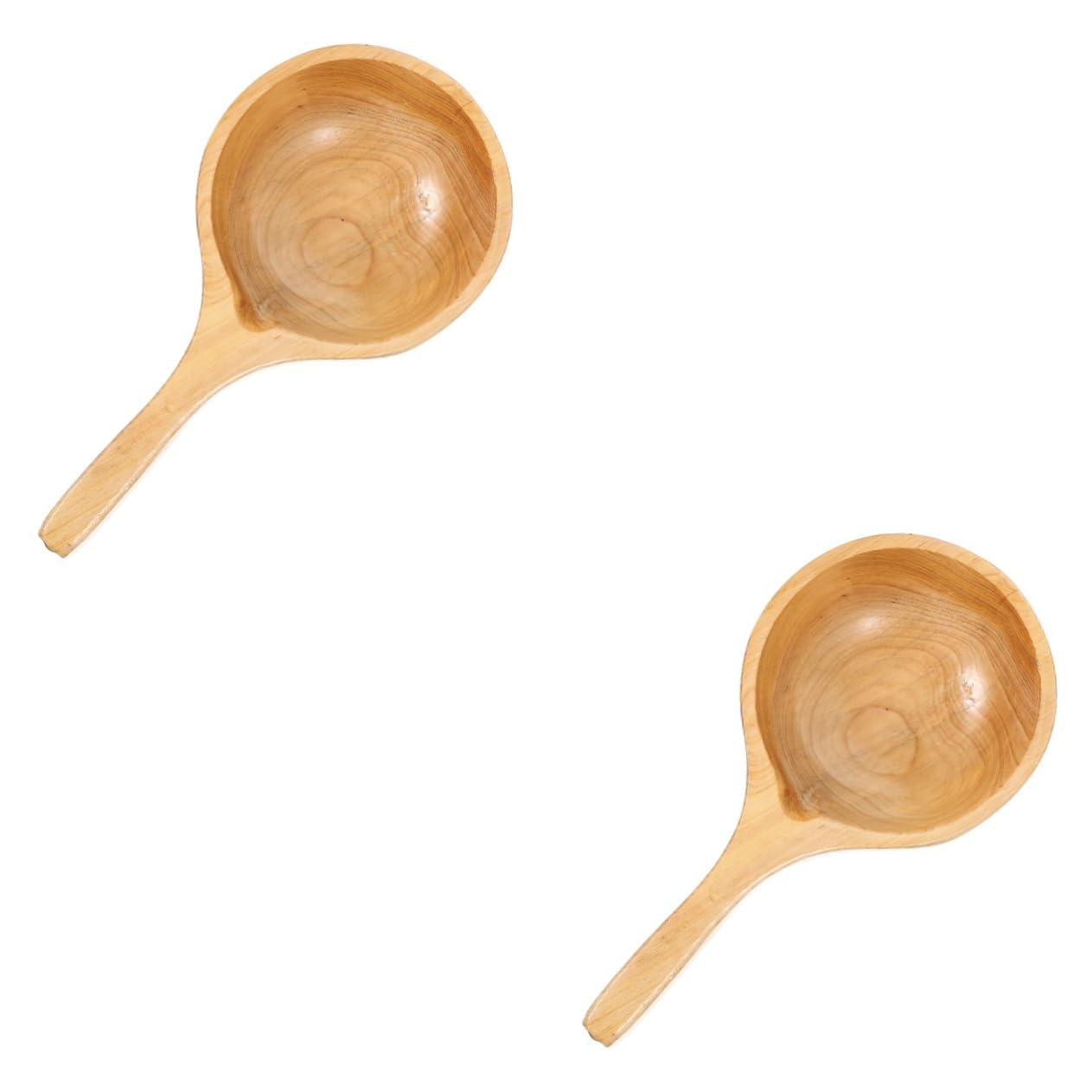 Mikinona Lot De 2 Louches À Eau En Bois Pour Sauna