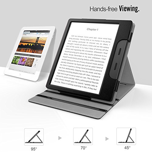 MoKo Case Fits All-New Kindle Oasis (9th and 10th Generation ONLY, 2017 and 2019 Release), Multi Angle Viewing Vertical… - Image 5
