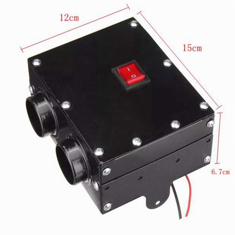 C-FUNN 12V 24V 300W Radiateur De Voiture Chauffe-Eau Double Trou Ventilateur De Chauffage Fenêtre Dégivreur Demister - 12V